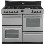 Belling Classic 1000DFT 100cm Dual Fuel Range Cooker in Silver