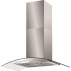 Baumatic BT9.3GL Curved Glass 90cm Chimney Hood in Stainless Steel