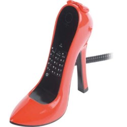Stiletto Corded Telephone - Red