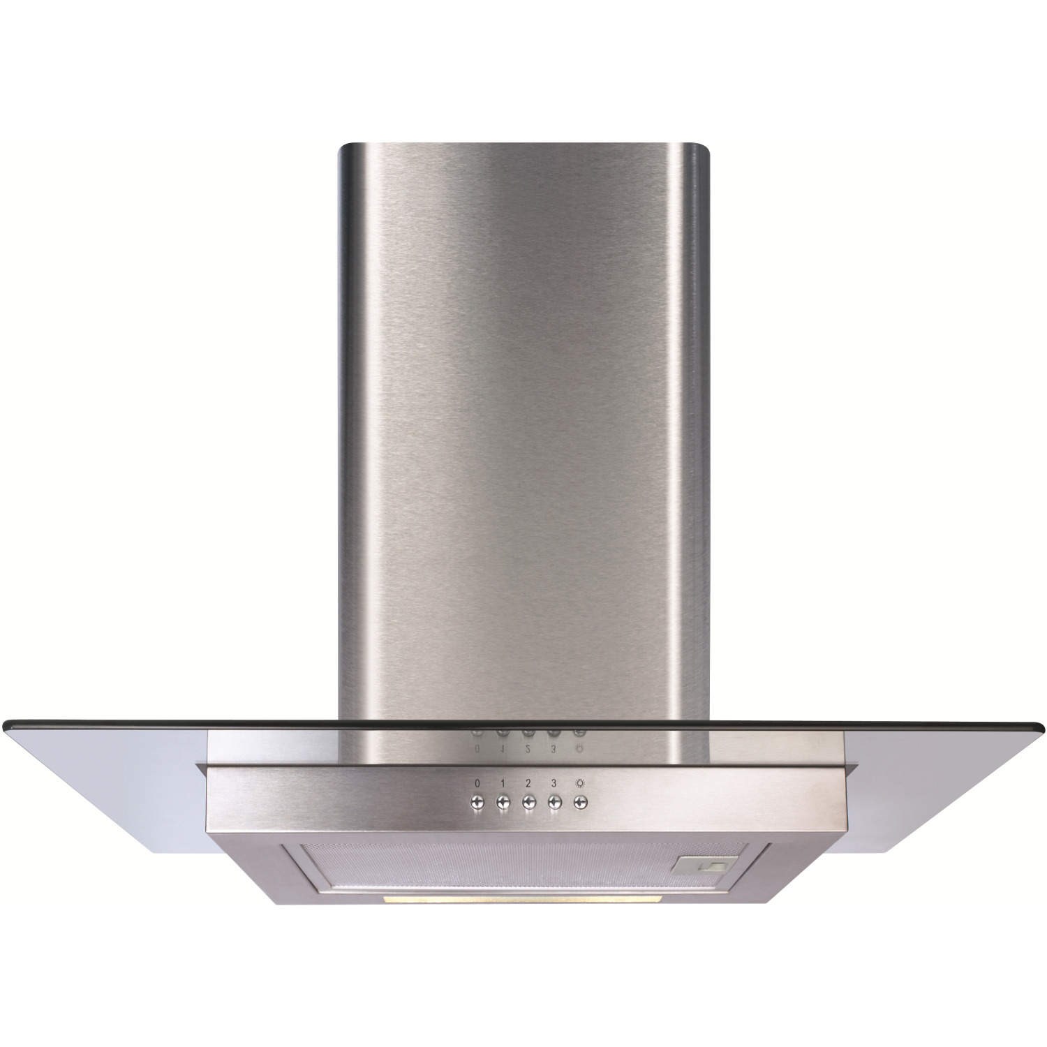 CDA ECN72SS Flat Glass And Stainless Steel 70cm Wide Chimney Cooker Hood