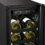 electriQ 18 Bottle Capacity 30cm Freestanding Under Counter Wine Cooler - Black