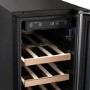electriQ 18 Bottle Capacity 30cm Freestanding Under Counter Wine Cooler - Stainless Steel