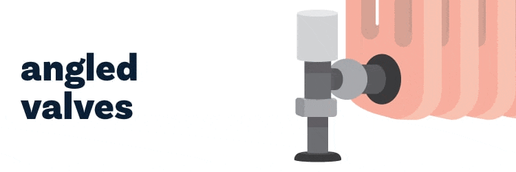 Angled Radiator Valves