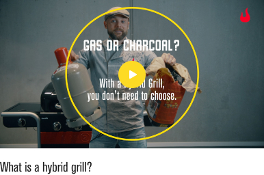 What is a hybrid grill?