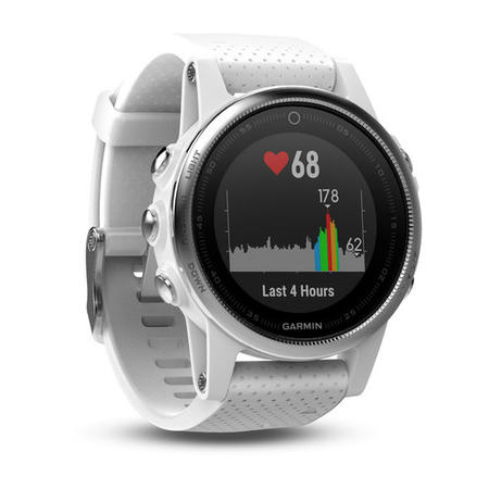 Garmin Fenix 5S 42mm - Silver with Carrara White Band