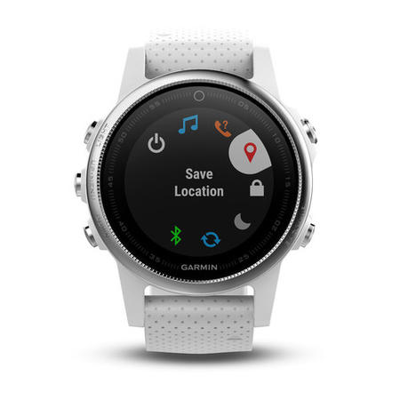Garmin Fenix 5S 42mm - Silver with Carrara White Band