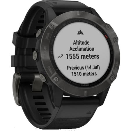 Garmin Fenix 6 Sapphire 47mm Carbon Grey with Black Band