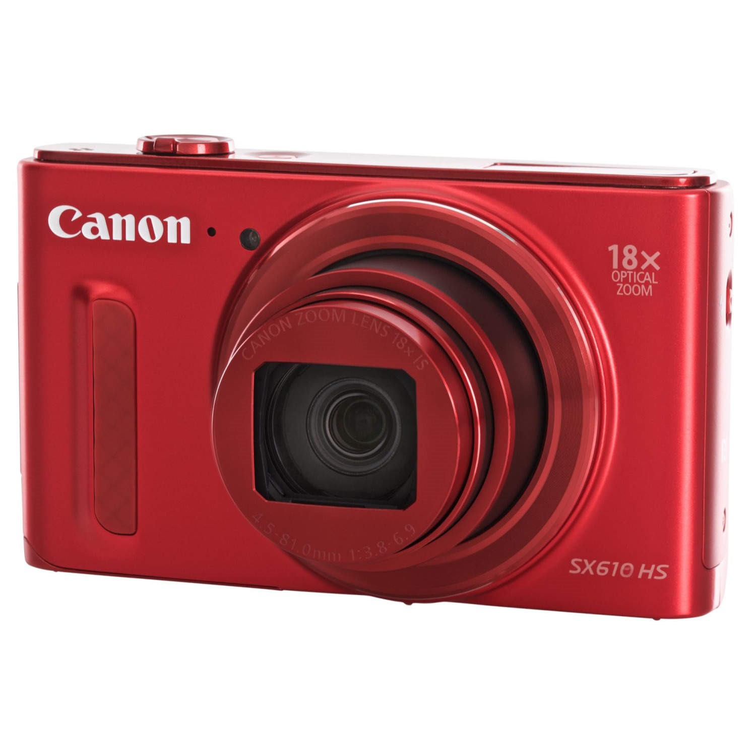 Canon PowerShot SX610 HS Camera Red 20.2MP 18xZoom 3.0LCD FHD 25mm Wide WiFi 0113C011BA