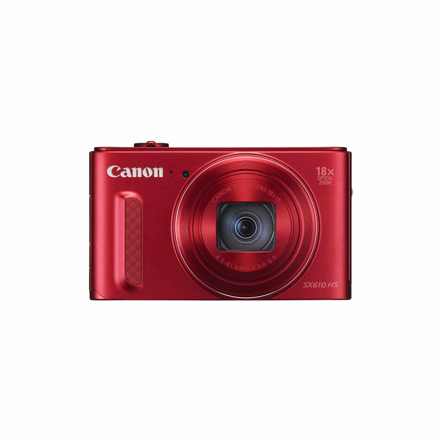 Canon PowerShot SX610 HS Camera Red 20.2MP 18xZoom 3.0LCD FHD 25mm Wide WiFi 0113C011BA