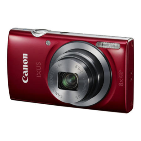 Canon IXUS 160 Camera Red 20MP 8xZoom 2.7LCD 720pHD 28mm Wide