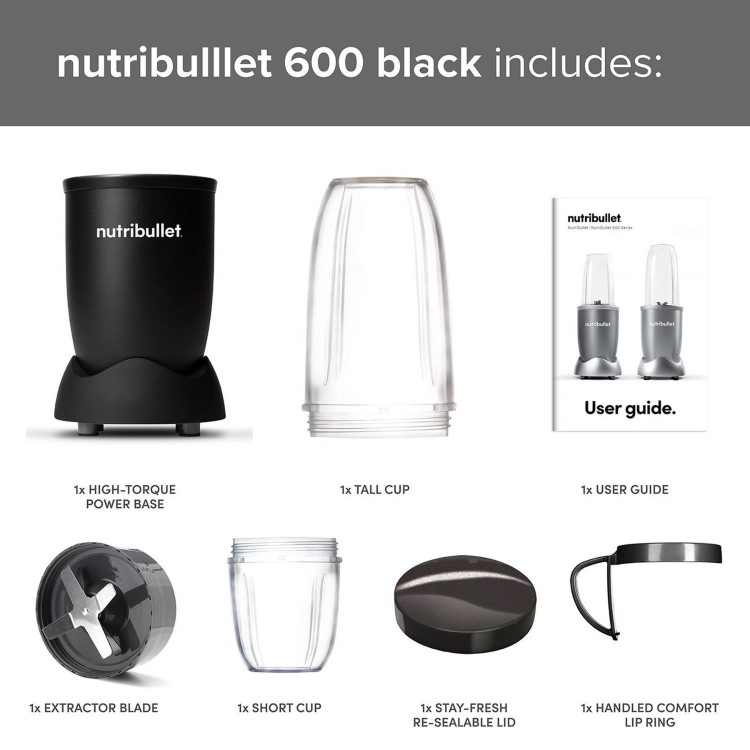 Nutribullet 02548 NB-101S 600 Series Portable Blender - Black