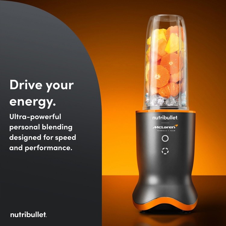 Nutribullet 02776 McLaren Portable Blender with Rechargeable Battery - Grey