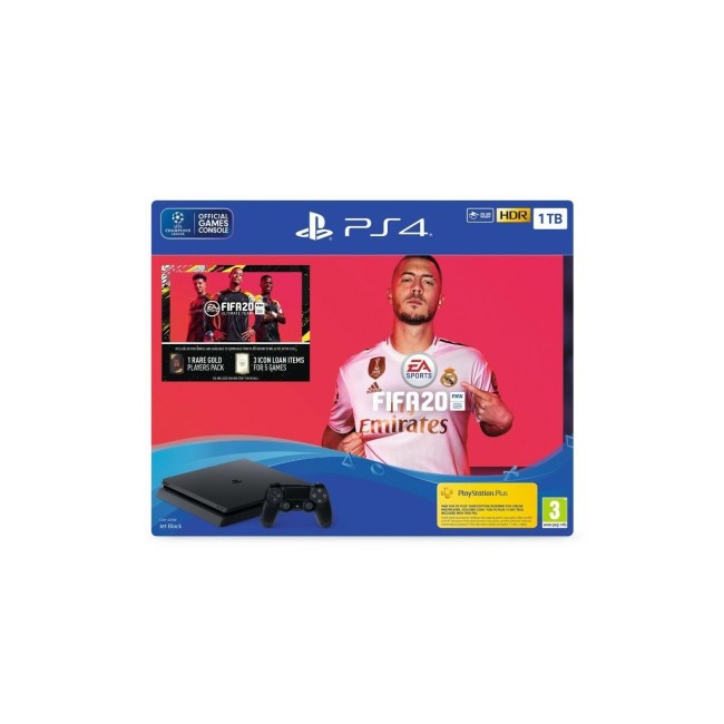 Sony PlayStation 4 FIFA 20 1TB Bundle Includes 1 x Dual Shock 4 Controller