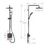 Mira Opero Dual Black Thermostatic Mixer Shower