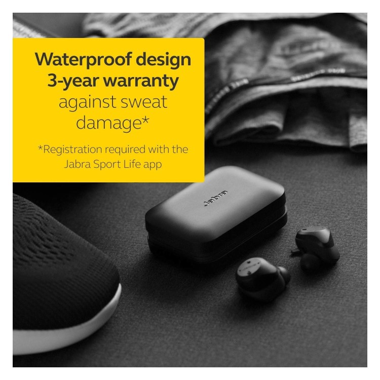 Jabra Elite Sport 75t - True Wireless Earbuds - Black