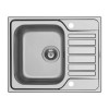 Single Bowl Chrome Stainless Steel Kitchen Sink with Right Hand Drainer - Taylor &amp; Moore