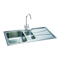 Carron Phoenix Zeta 150 1.5 Bowl Chrome Stainless Steel Kitchen Sink- Reversible Drainer
