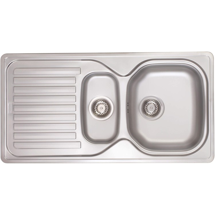 GRADE A1 - As new but box opened - Franke ELN651 Elba 1.5 Bowl Revesible Drainer Stainless Steel Sink