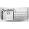Single Bowl Chrome Stainless Steel Kitchen Sink with Right Hand Drainer - Franke Galassia