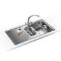 GRADE A1 - Franke ARX 651P Ariane 1.5 Bowl Right Hand Drainer Stainless Steel Sink
