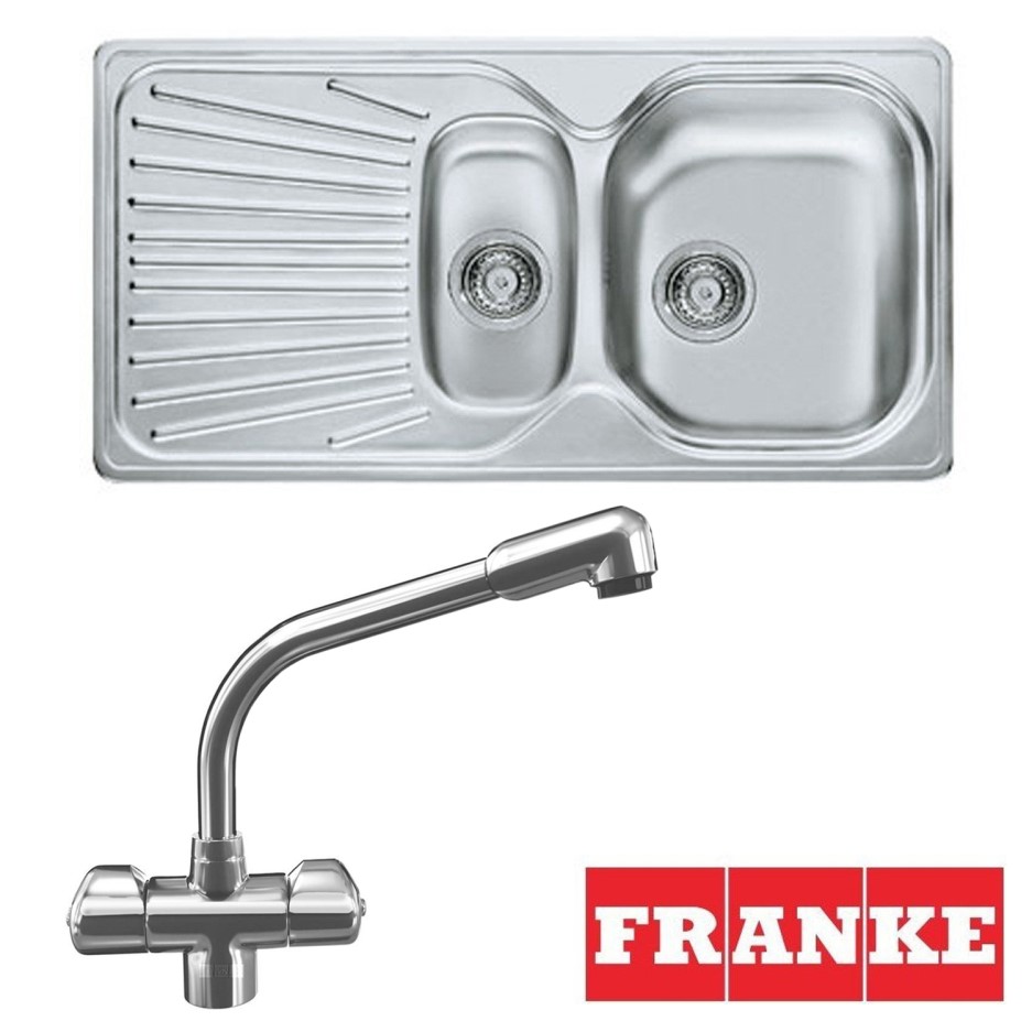 Franke Mikado Mon 651 Stainless Steel Sink & Danube Chrome Tap Pack 101