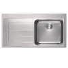 Single Bowl Left Hand Swiss Edge Inset Stainless Steel Kitchen Sink - Franke Epos 611