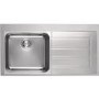 Single Bowl Right Hand Swiss Edge Inset Stainless Steel Kitchen Sink - Franke Epos 611