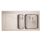 1.5 Bowl Left Hand Swiss Edge Inset Stainless Steel Kitchen Sink - Franke Epos 651