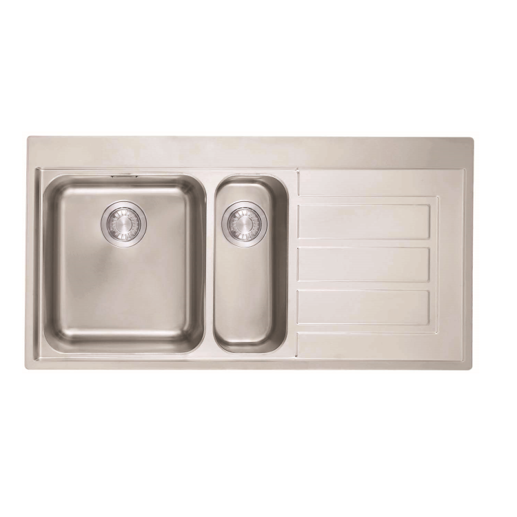 1.5 Bowl Right Hand Swiss Edge Inset Stainless Steel Kitchen Sink - Franke Epos 651