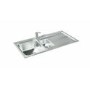 Carron Phoenix Rapid 150 1.5 bowl Chrome Stainless Steel Kitchen Sink- Reversible Drainer