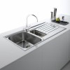 1.5 Bowl Inset Chrome Stainless Steel Kitchen Sink - Franke Argos 651