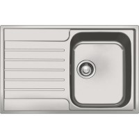 Franke Argos 611-78 Single Bowl Inset Chrome Stainless Steel Kitchen Sink