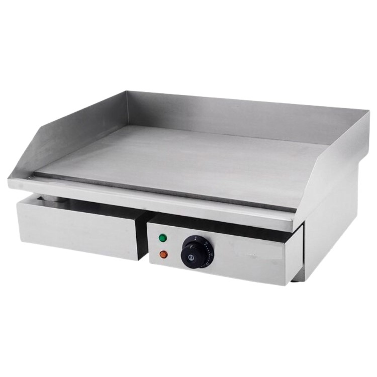 Hamoki FT-818 Electric Countertop Griddle Smooth Top 550mm Wide 3kW 13 amp