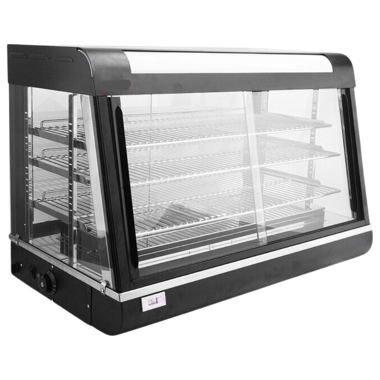 Hamoki FM36 Heated Food Display Cabinet - Front & Rear Door Warmer 3 Shelves 150ltr Capacity 13 amp