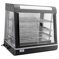 Hamoki FM26 Heated Food Display Cabinet - Front & Rear Door Warmer 3 Shelves 110ltr Capacity 13 amp