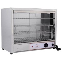 Hamoki FW-580 Pie Cabinet & Warmer - 4 Shelves - Up to 50 Pies - Easy Access Sliding Glass Doors