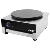 Hamoki CM-1 Single Crepe Maker 400mm Cast Iron Cooking Plate 13 amp Electric