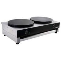 Hamoki CM-2 Twin Crepe Maker 2 x 400mm Diameter Cast Iron Plates 2 x 13 amp Plugs