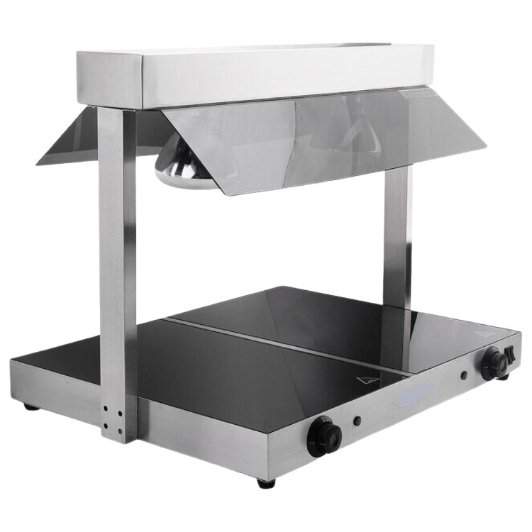 Hamoki TC-2F Countertop Twin Lamp Heated Display With Heated Base 13 amp