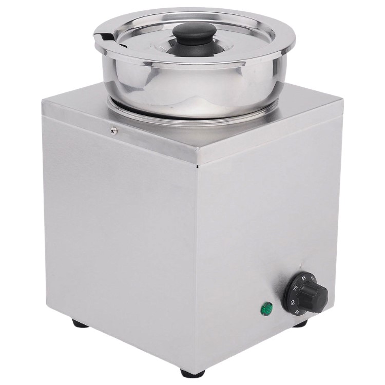 Hamoki BMP-4 Round Pot Wet Bain Marie 3.5ltr. 13 Amp Plug In