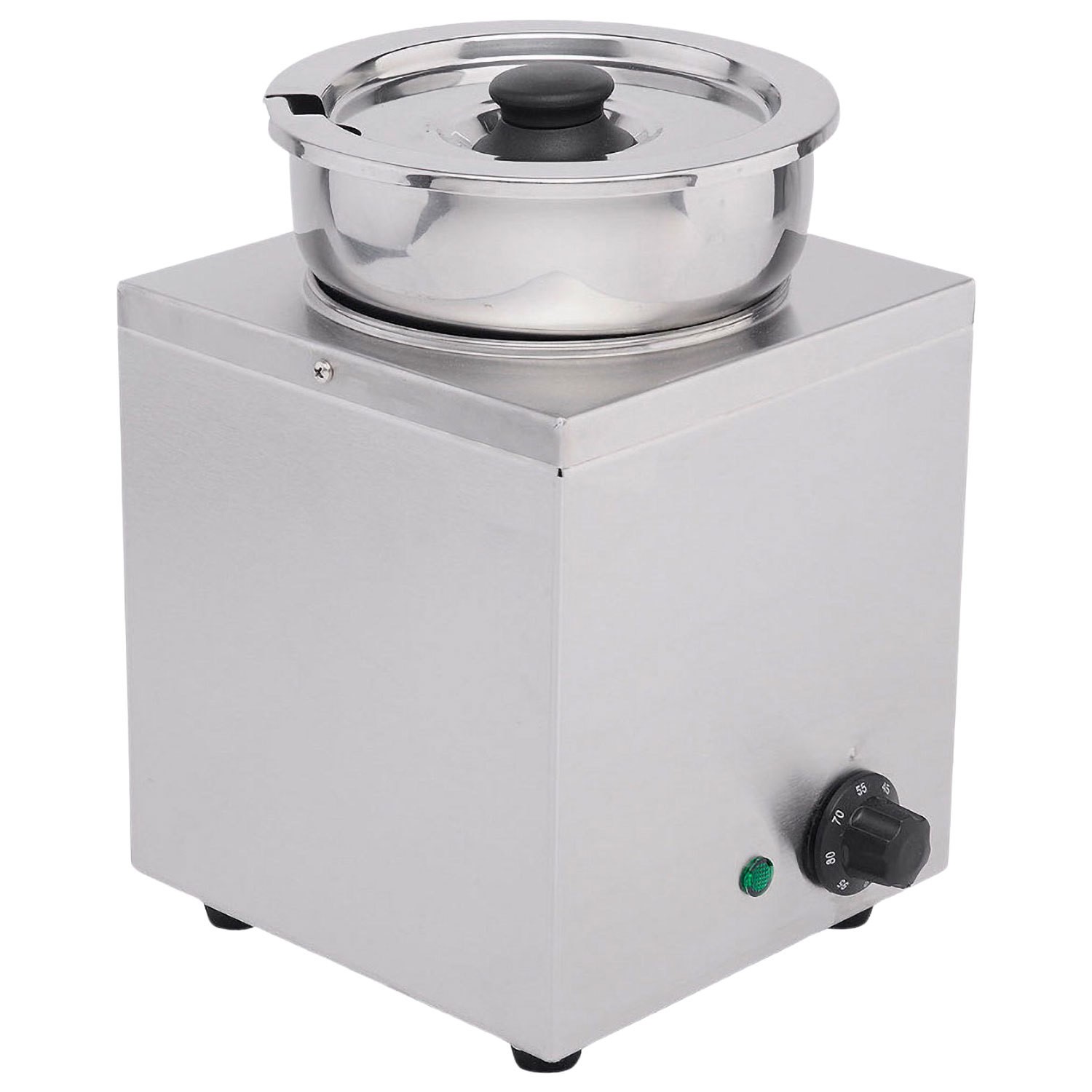 Hamoki Commercial Single Round Pot Wet Heat Bain Marie 3.5 Ltr 13A Plug-In Bmp-4 101046