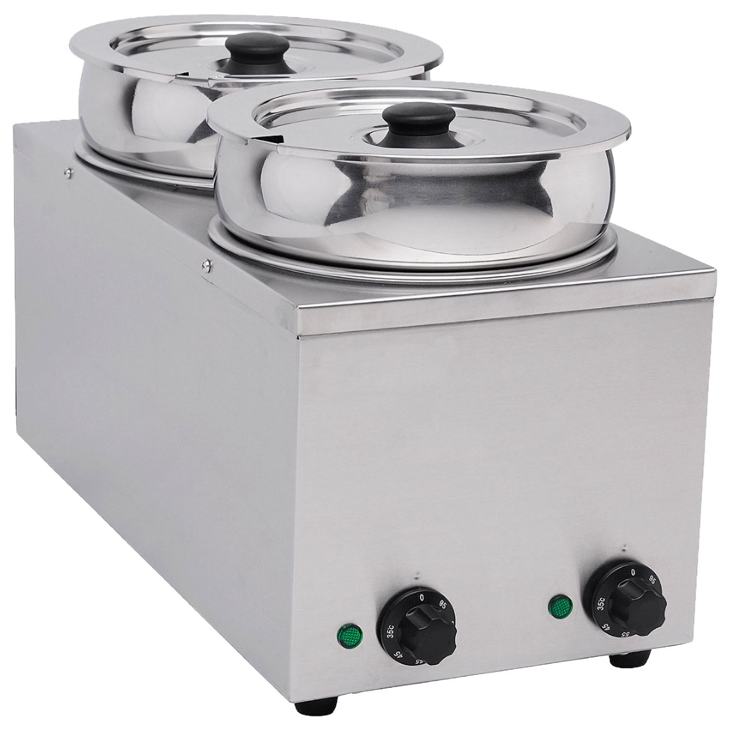BMP 7x2 2 Round Pot Wet Bain Marie 2 x 6.5 Ltr