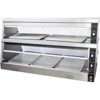 Hamoki Commercial Chicken Warmer Display Cabinet HDS-5 - 1530mm Wide 2 Tier