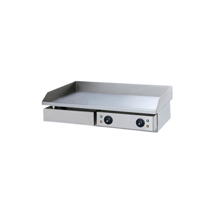 Hamoki FT-820 Electric Countertop Griddle Dual Zone 730mm Wide 13 amp 2 x 3kW