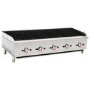 Hamoki ECB-60SX Premium Supersize Gas Countertop 5 Burner Charbroiler Five Controls 150000 Btu/hr