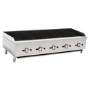 Hamoki ECB-60SX Premium Supersize Gas Countertop 5 Burner Charbroiler Five Controls 150000 Btu/hr