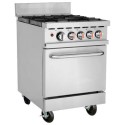 101075 Steelmore American Style 4 Burner Gas Range Cooker - Natural Gas