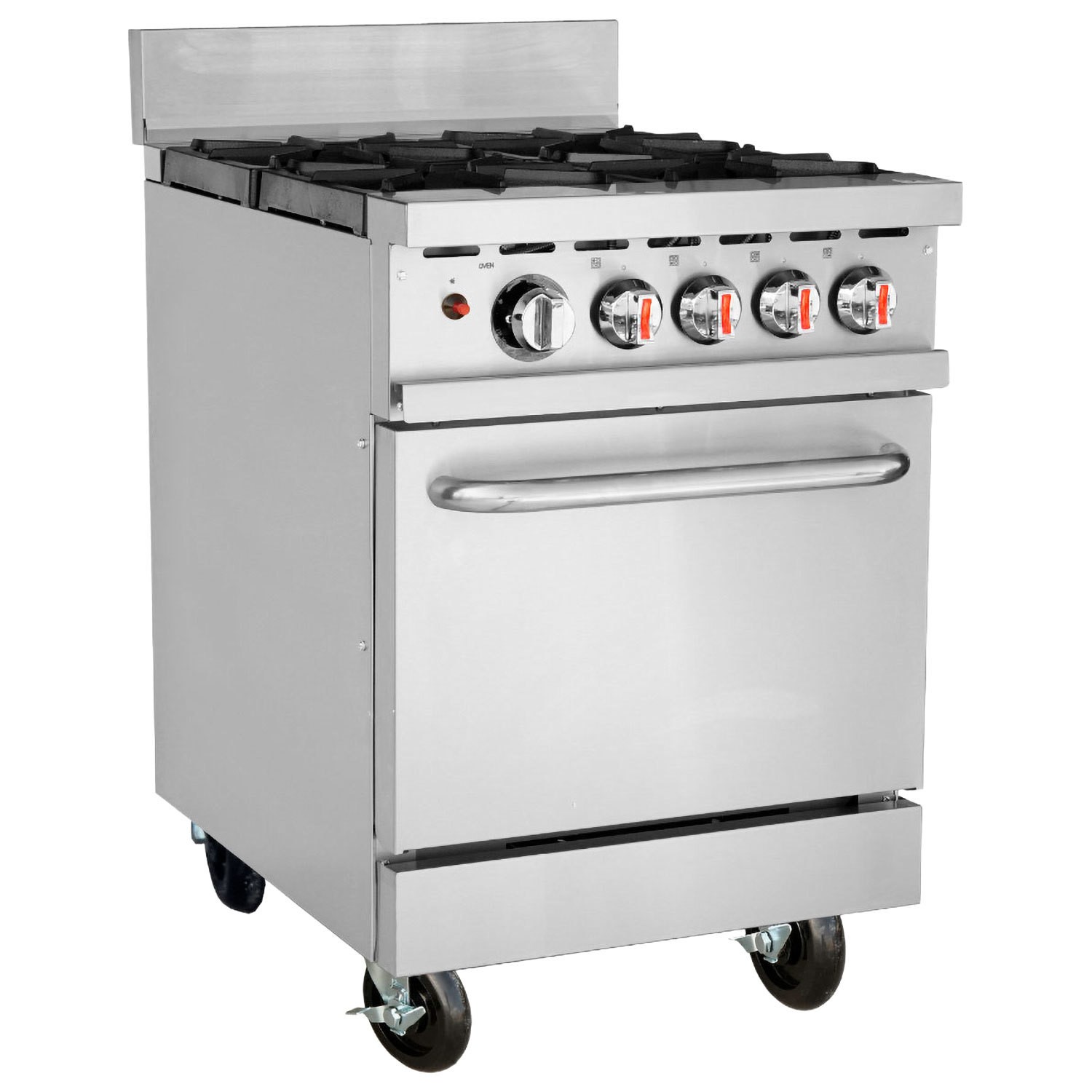 Steelmore Hamoki Commercial 4 Burner Gas Range Cooker Nat Gas Hkr-4S 101075