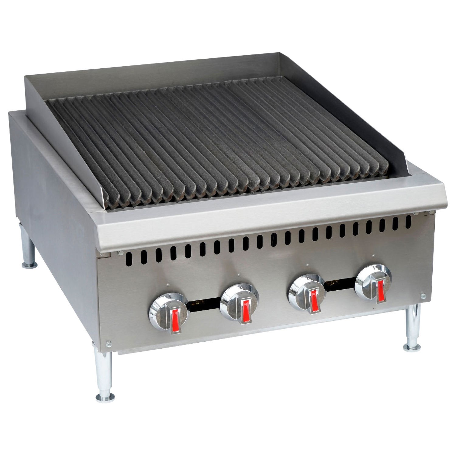 Hamoki Commercial Radiant Gas Chargrill 4 Burner 600Mm Wide Gcb-24 101078