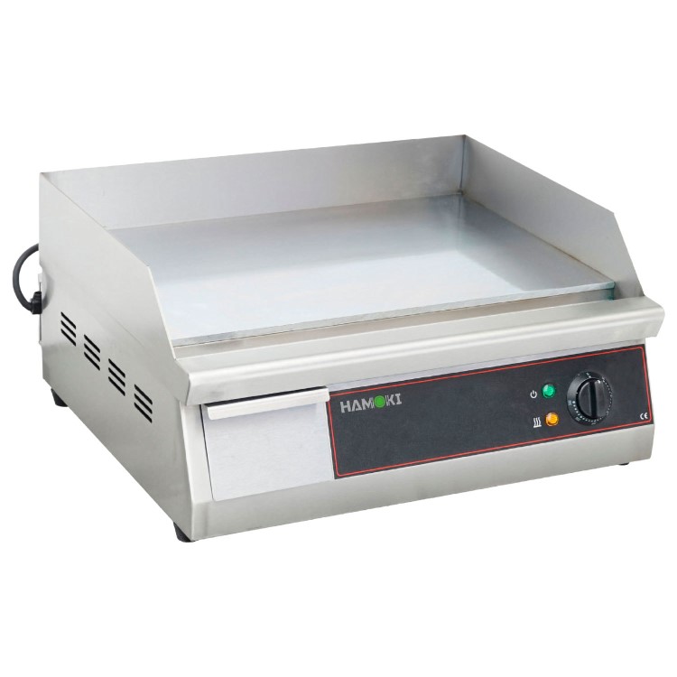 Hamoki GR-550 Heavy Duty Electric Griddle 550mm Wide Smooth Surface 13 amp 3kW